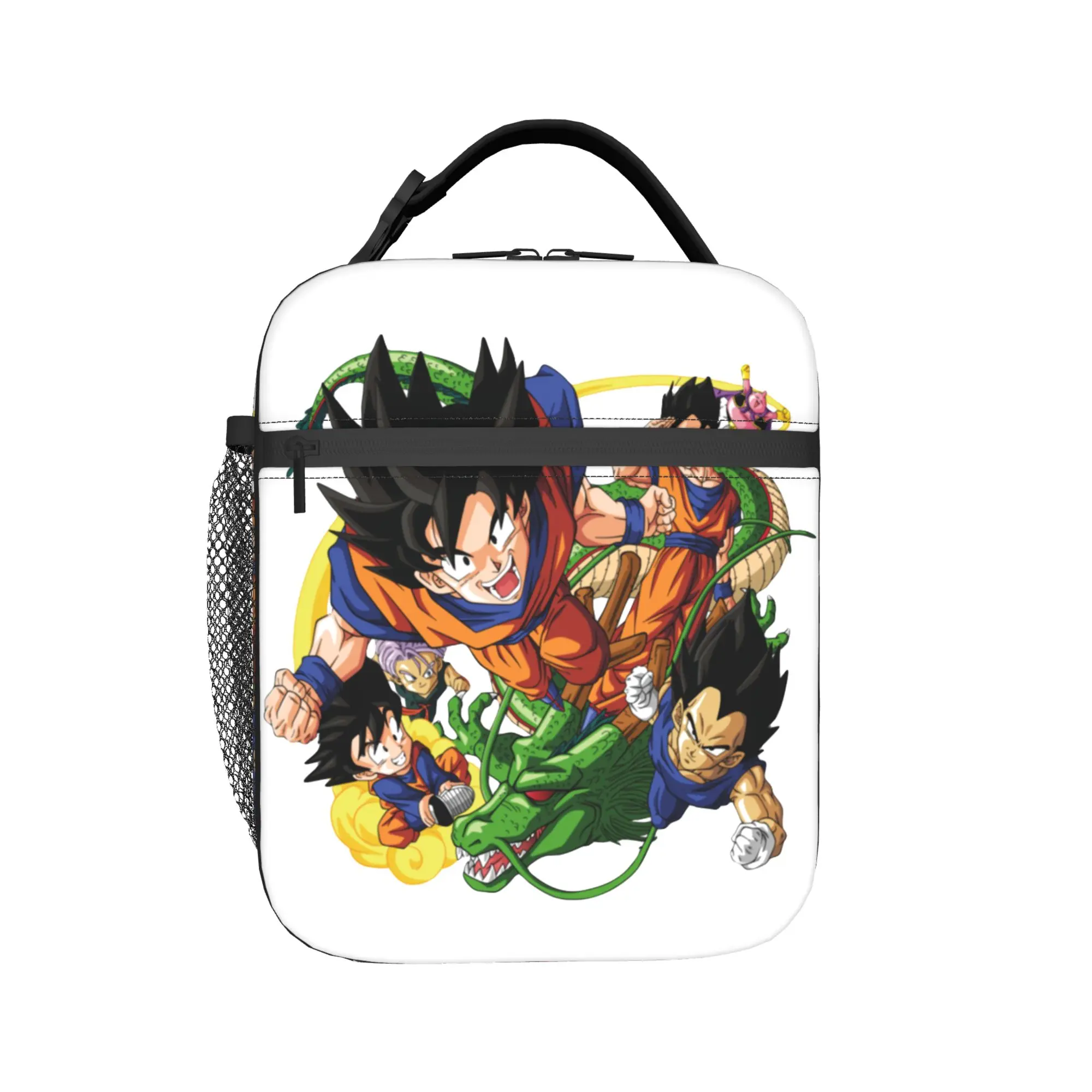 D-Dragon Ball Thermal Insulated Lunch Bags for School Japanese Anime Portable Bento Box Thermal Cooler Lunch Boxes