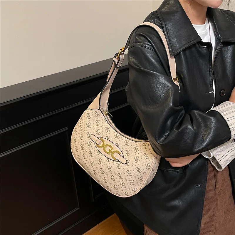 

High End Women Crossbody Bag Luxury Leather Tote Elegant Shoulder Handbag Vintage Designer Style