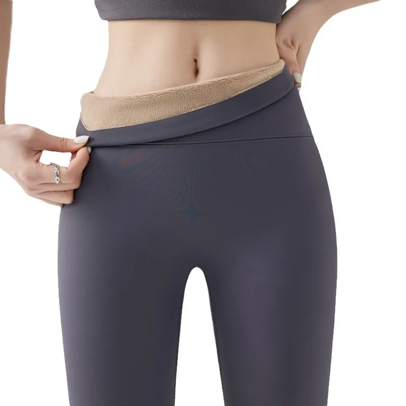 غير مرئية التماس طماق الحرارية Fleeceback ExtraThick طماق عالية الخصر النحت اليوغا طماق Sharkskin أفخم السراويل المريحة