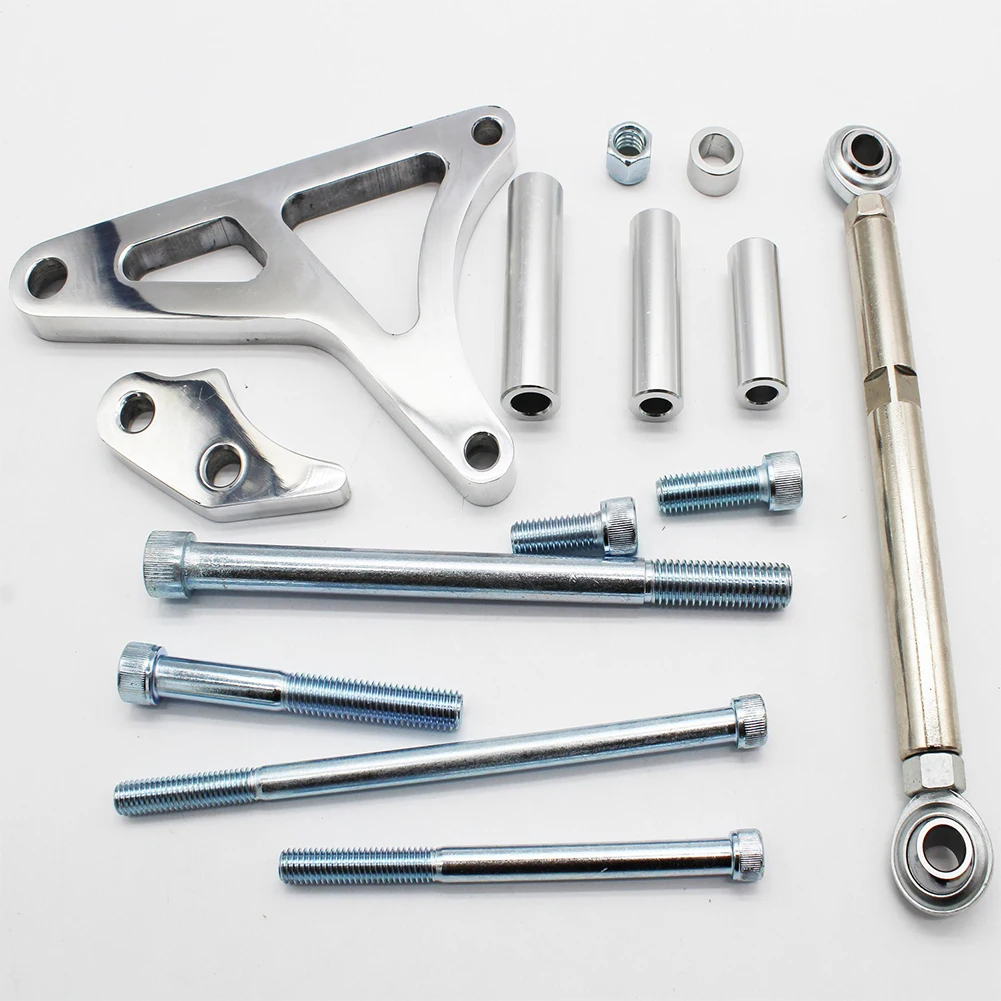 Polished Aluminum Alternator Bracket Kit For Small Block F150 Ford 289 302 5.0L Auto Parts