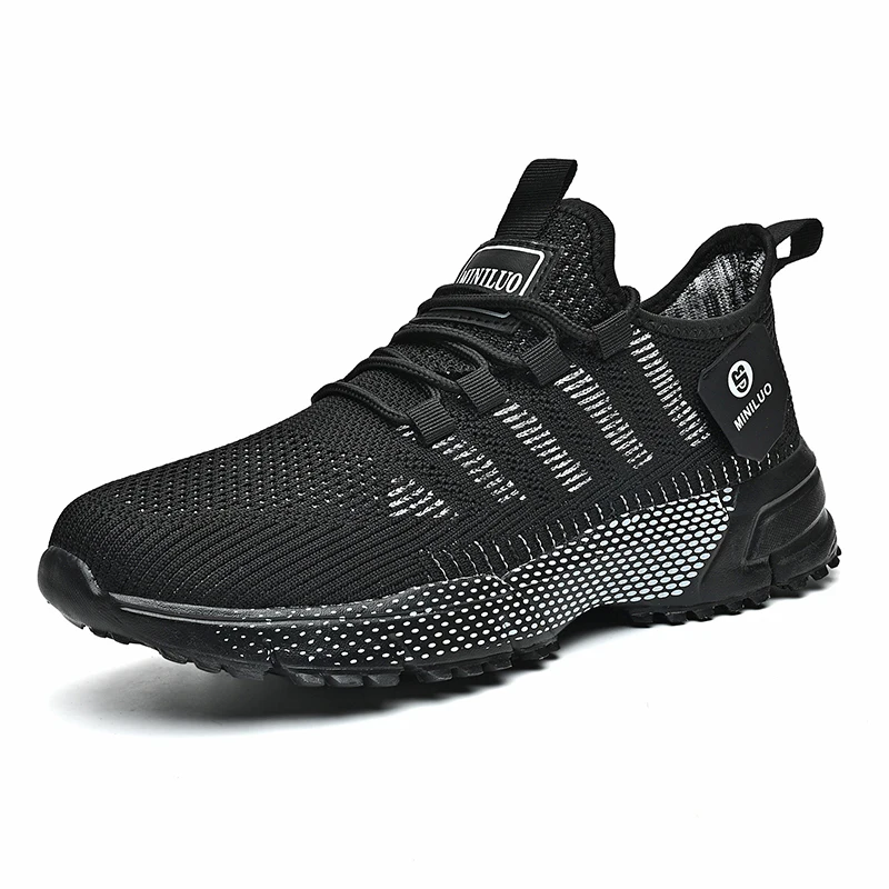 New Men's Sneakers Thick Sole Comfortable Running Shoes Breathable Outdoor Mesh Athletic Jogging Male Tenis Walking Footwear