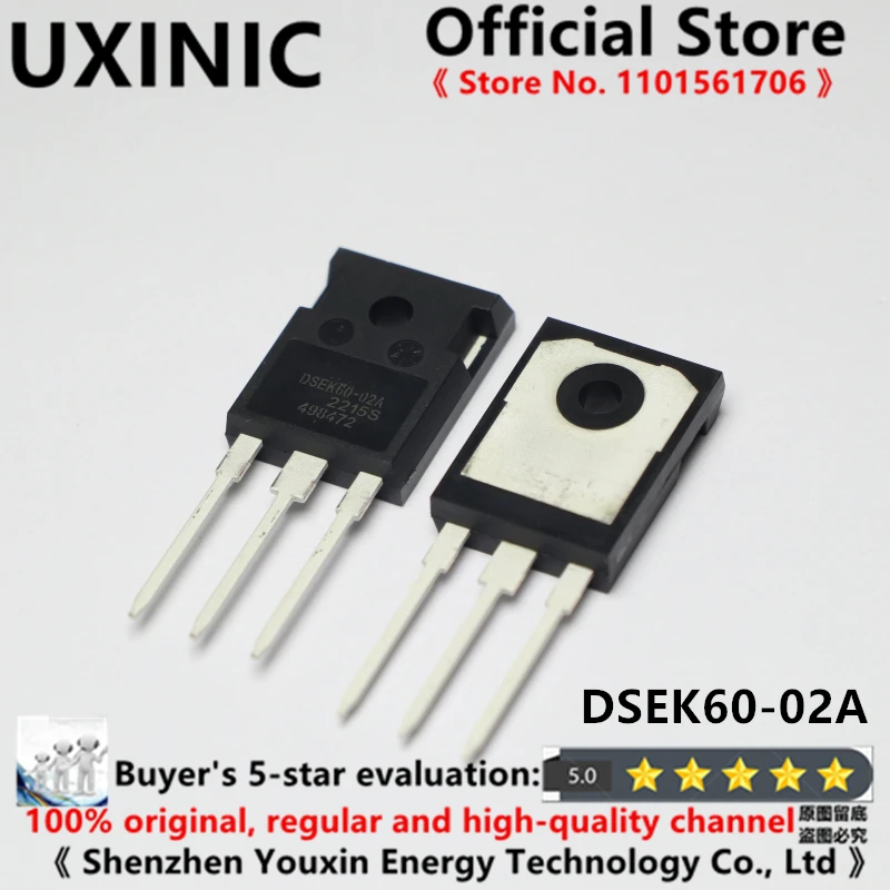 UXINIC 100% New Imported OriginaI DSEK60-02A TO-247 High Power MOSFET