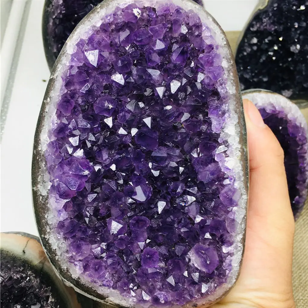 Natural Uruguay  Dream Amethyst Quartz Crystal Cluster Specimen Healing Gemstones  Wiccan Supplies