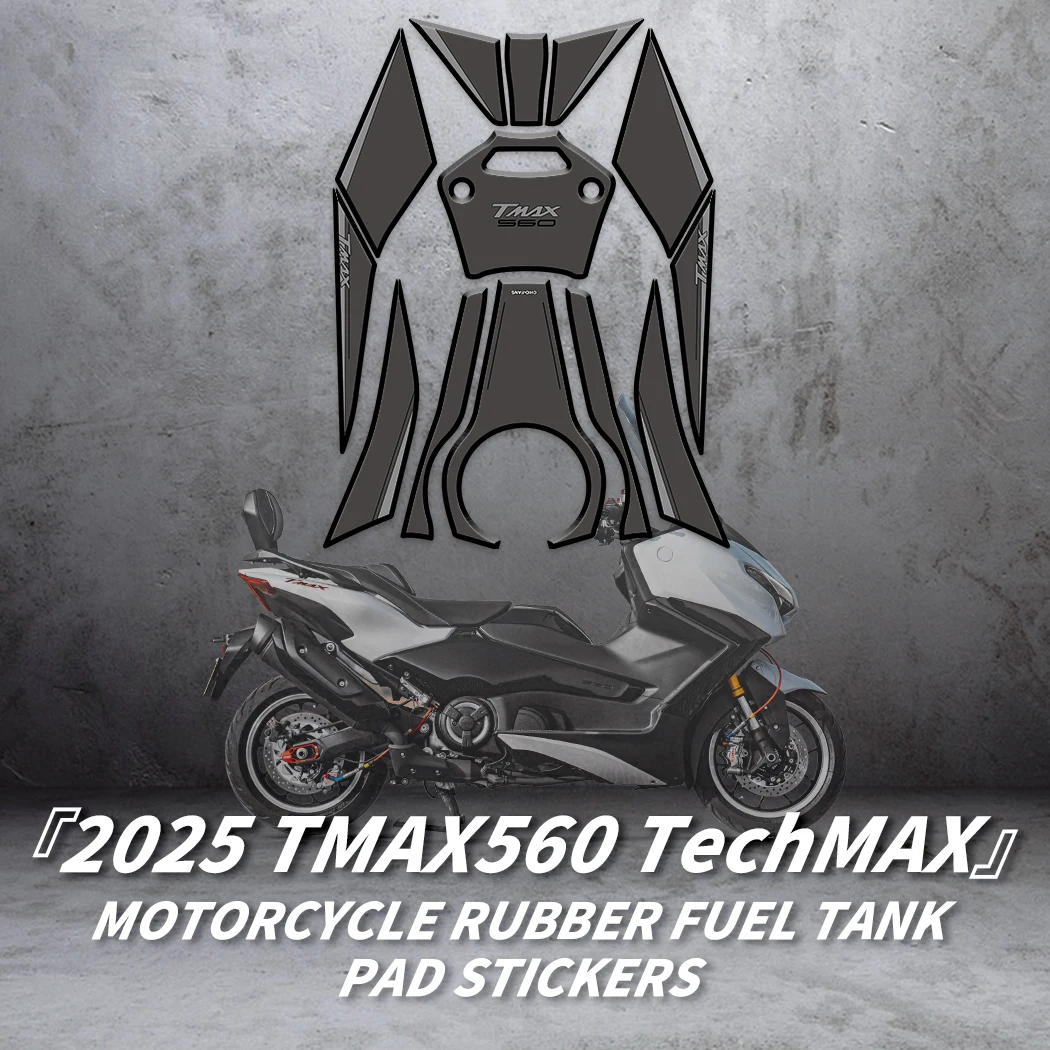 

Подходит для Yamaha TMAX560 TechMax 2025 года. Резиновая накладка на бак с прецизионным вырезом, противоскользящая, устойчивая к царапинам.