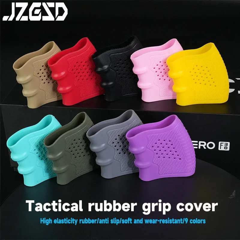 Tactical Handgun Rubber Protect Cover AR15 HK416 G17 G18 G19 Anti-Slip Universally Rubber Grip Glove Airsoft Hunting Accessories