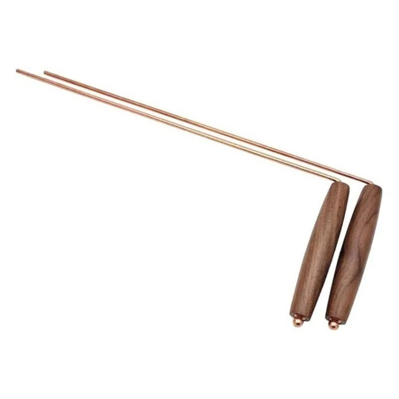 

N58C Wooden Operated metal Dowsing Rod Evil Gear Spiritual Energy perceiving