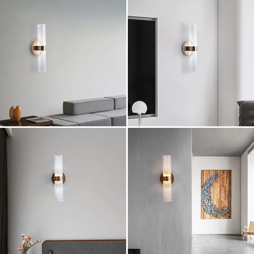 

Led Wall Scone Lamp Modern Wall Light Acrylic Lustre Home Decoration Bedside Lighting Living Room Background Luminaire Fixture