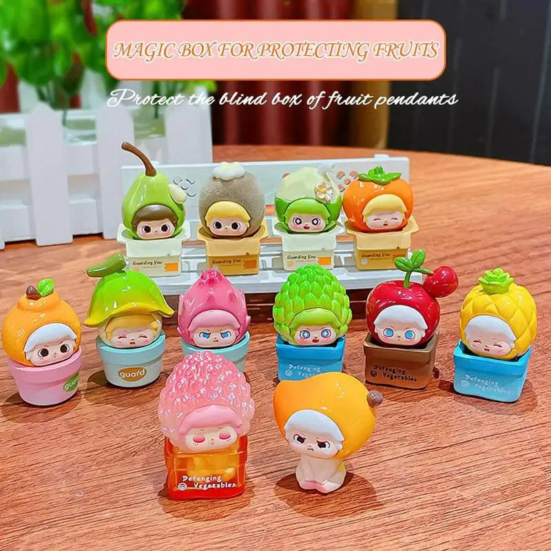 Guard Fruit Series Mini Figure Granule Toy Girls Desktop Decor Ornaments Toy