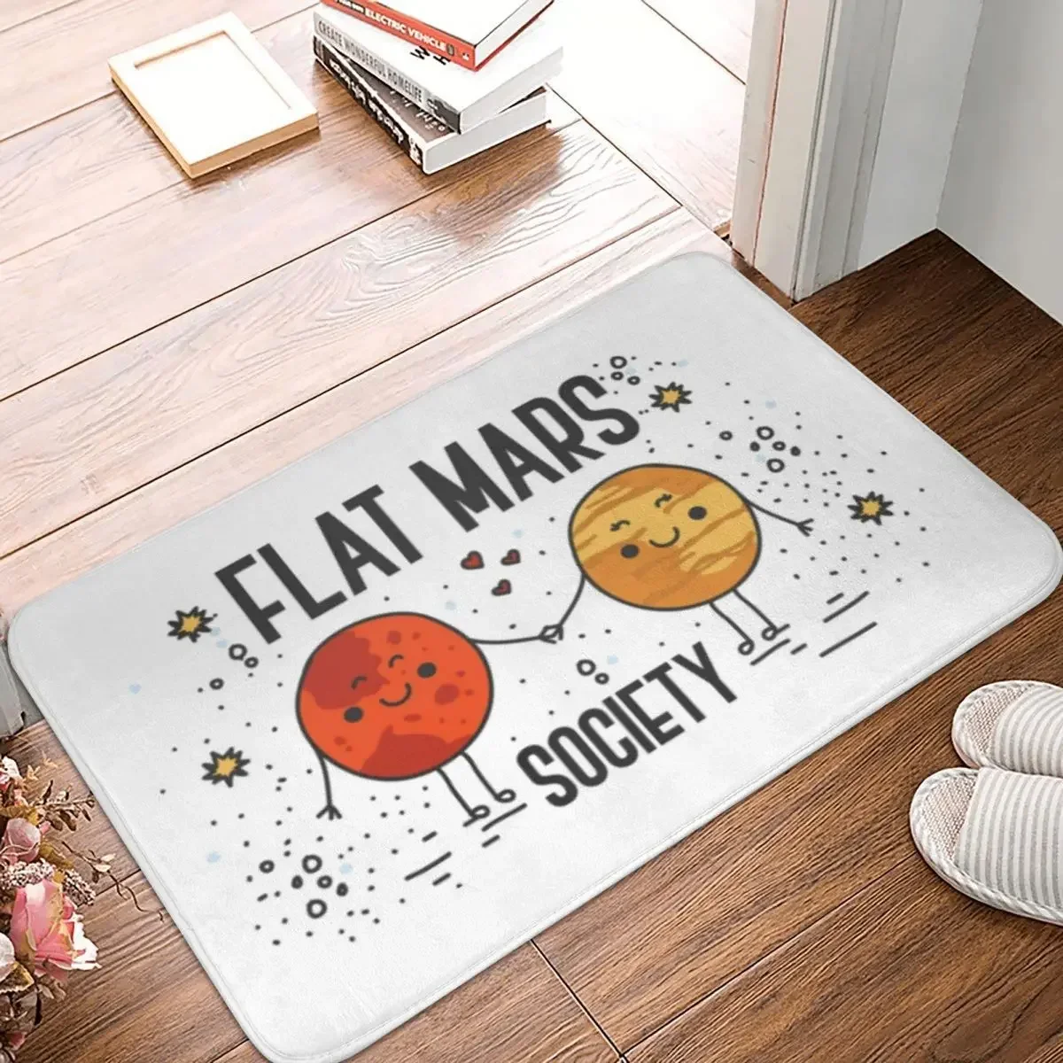 Flat Mars Society Doormat Rug Carpet Mat Footpad Polyester Anti-slip Antiwear Entrance Kitchen Bedroom Balcony Toilet