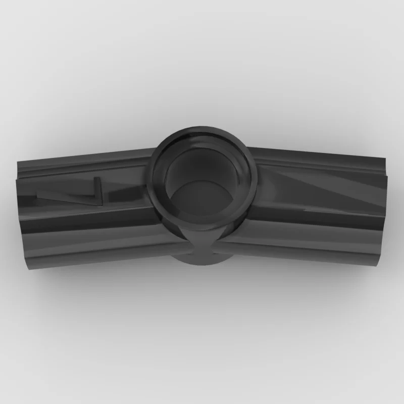 Acessórios de brinquedo de bloco de construção de partículas pequenas 4450 eixo técnico e conector de pino angular # 7 - 168.75 °
