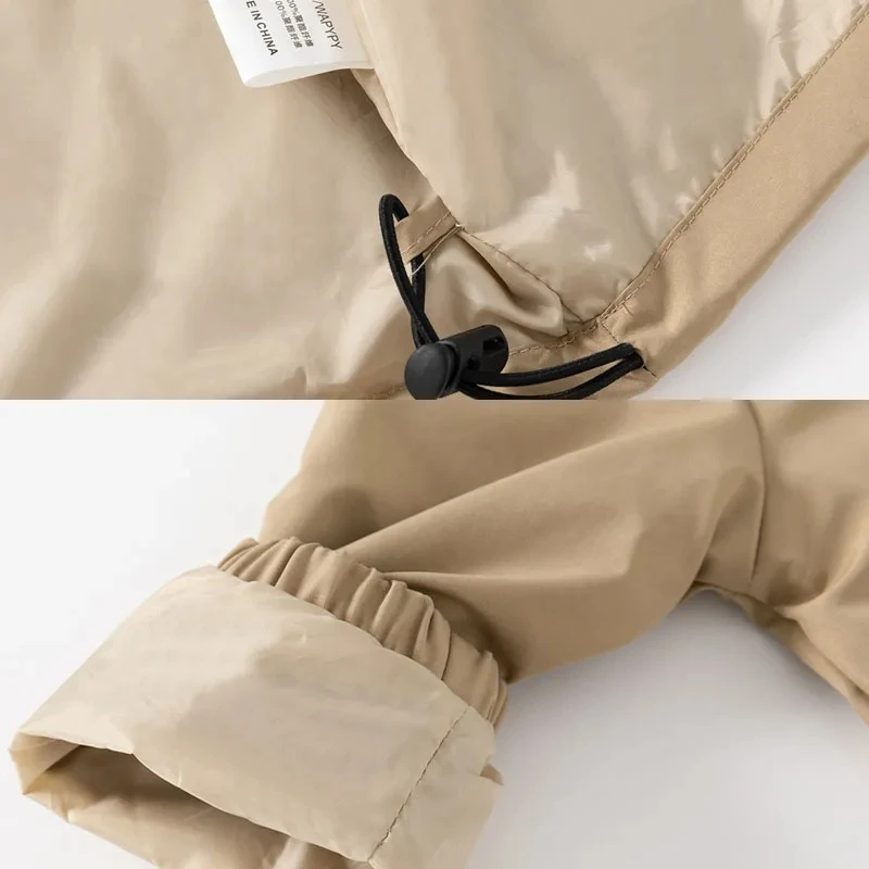 ملابس الاطفال معاطف سترة واقية 2025 ربيع الخريف جديد الأولاد خندق سترة الأطفال يندبروف مقنعين ملابس خارجية 2-6 سنوات