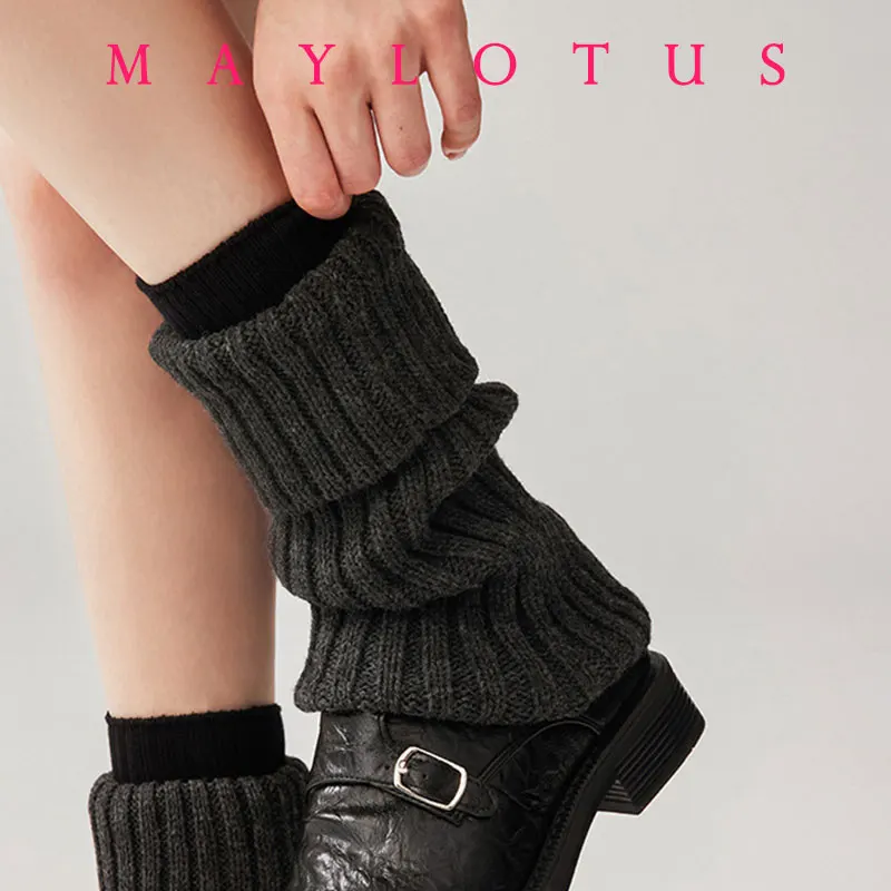 

2 Pairs Y2k Winter Leg Warmers Arm Warmers Gothic Lolita Knit Long Socks Women Leg Warmer Stylish Stretchy Boots Cover