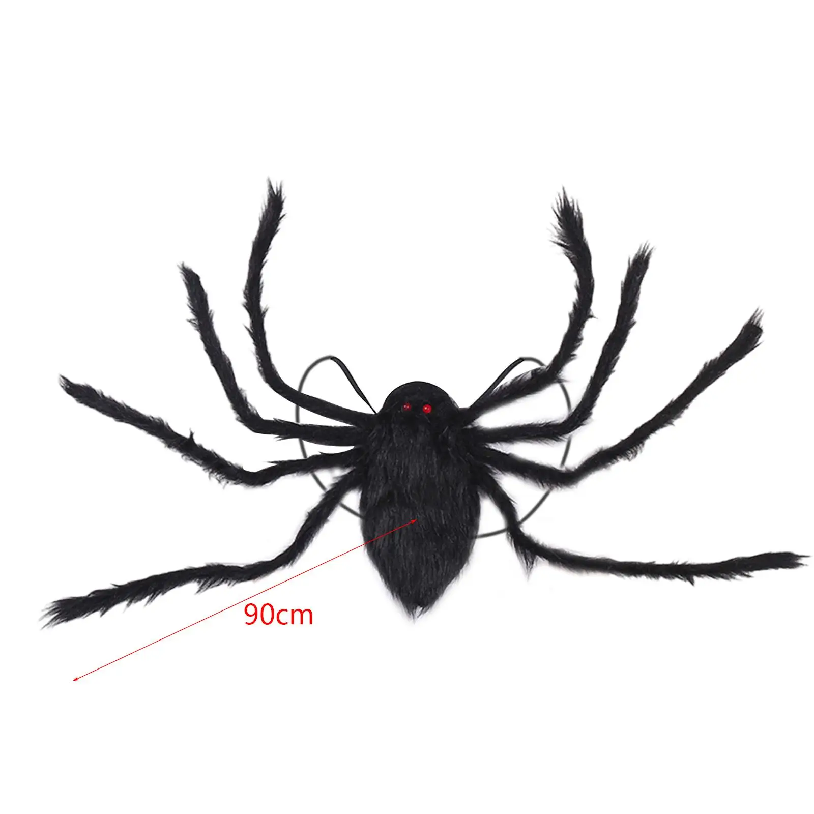 Colorful Spider Costume Backpack for Halloween Party Adult Cosplay with 8 Legs Plush Decoration and Elastic Straps for Fancy