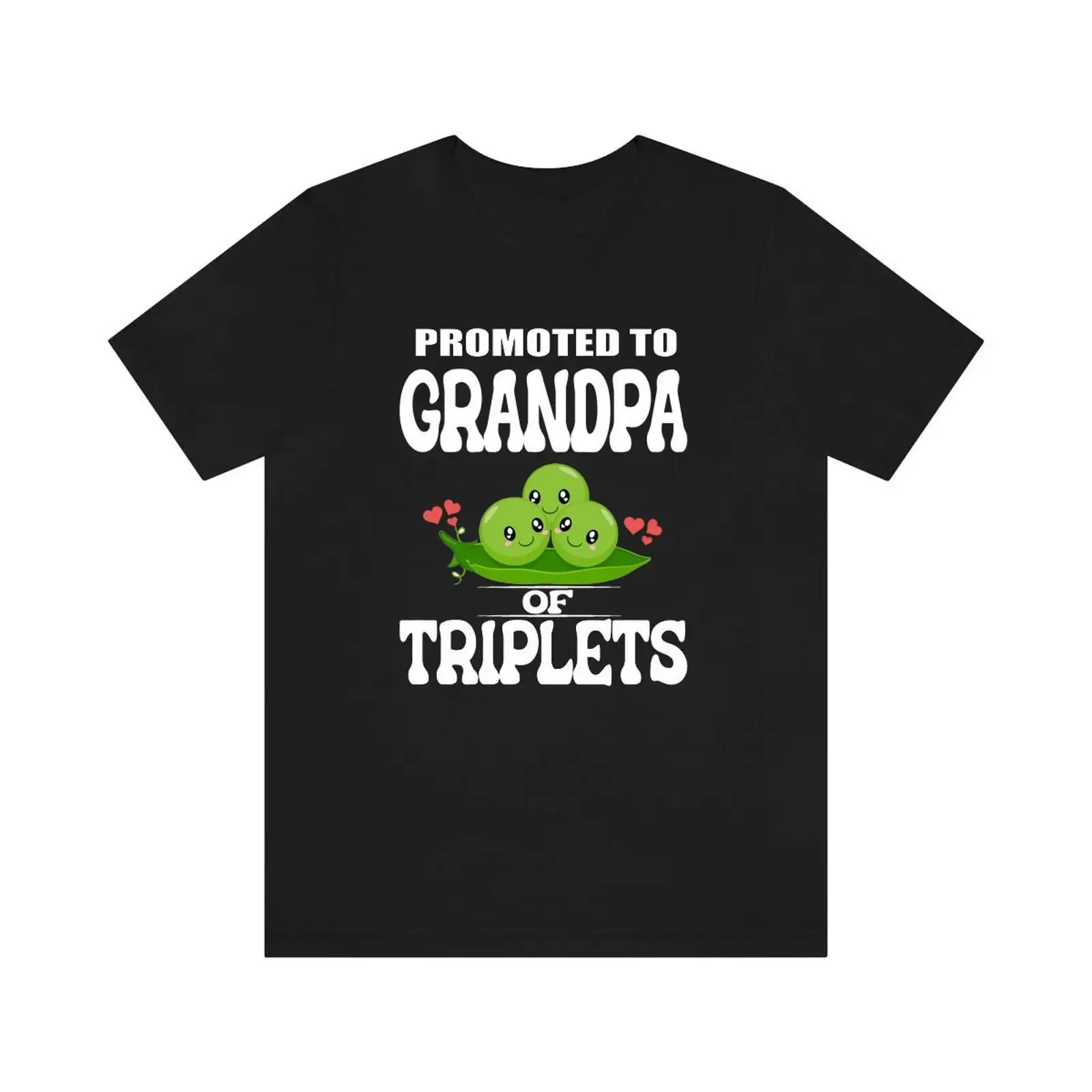 Promoted To Grandpa Of Triplets T Shirt Grandfather vintage Washed graphic Stretched Breathable fashion Unisex Stylish