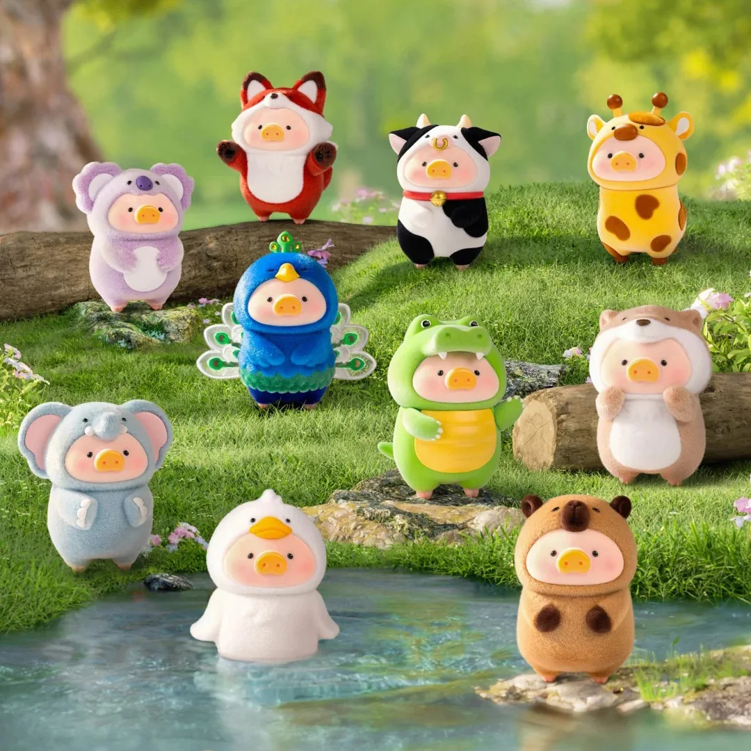 

Lulu The Piggy Stay with You Series & Animal Party Series Blind Box Toy Canned Pig Giraffe Elephant Model Birthday Mystery Gift