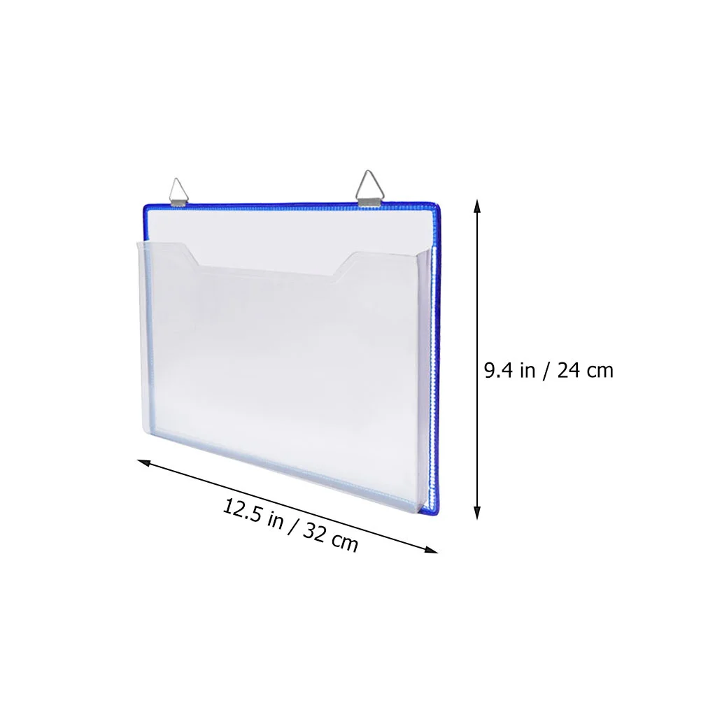 منظم حقيبة تخزين الملفات للمنزل والمستندات البلاستيكية المعلقة على الحائط ومجلدات خزانة الملفات المثبتة على الحائط