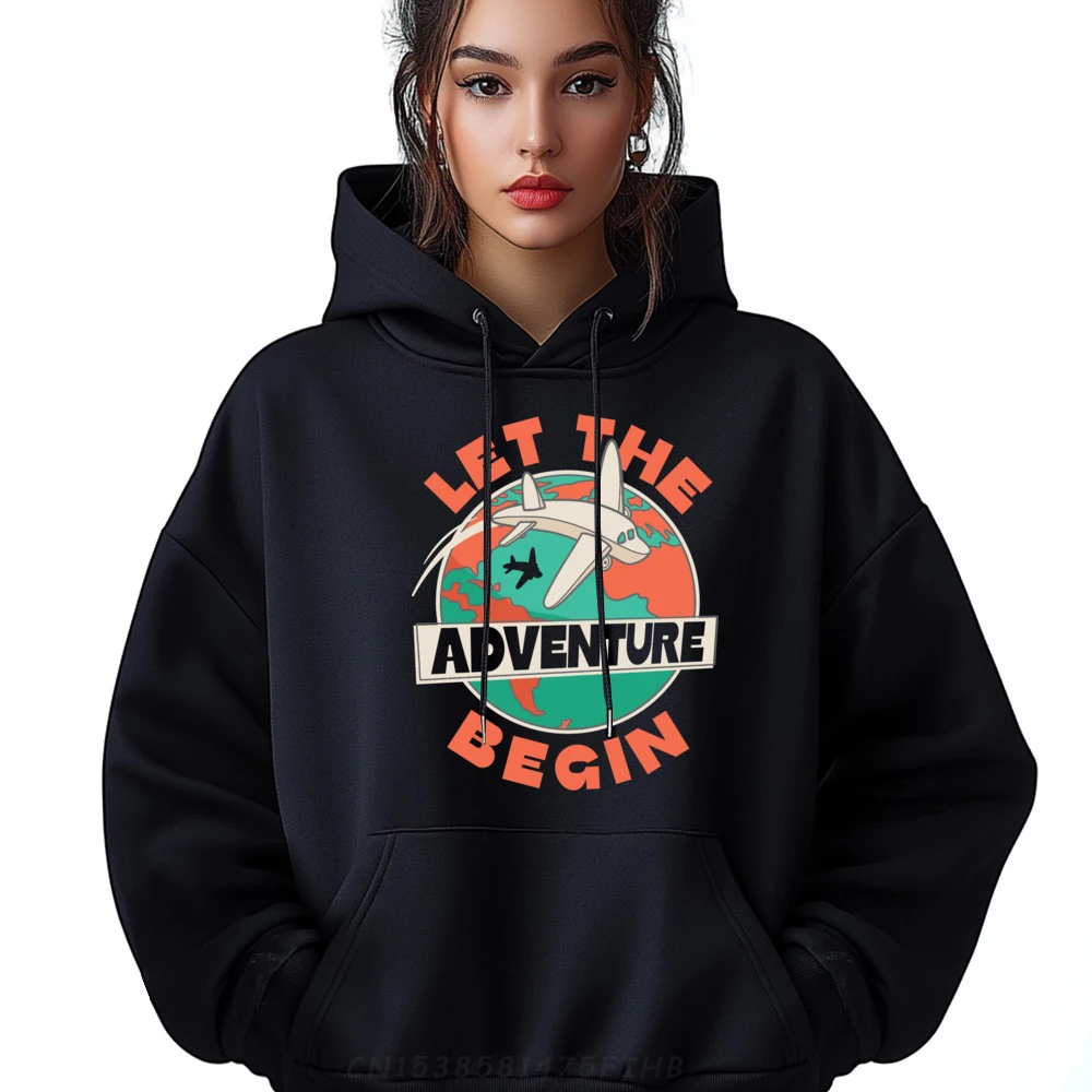 

Let The Adventure Begin Airplane Traveling Travel Mens Designer Clothes Women Men's Clothing 2024