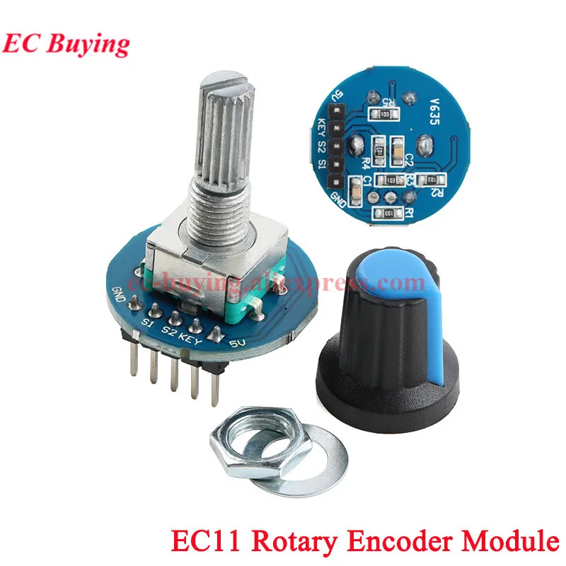 HW-040 360 Degree Rotary Encoder Module Brick Sensor Switch Development For Arduino Audio Rotating Potentiometer EC11 KY-040