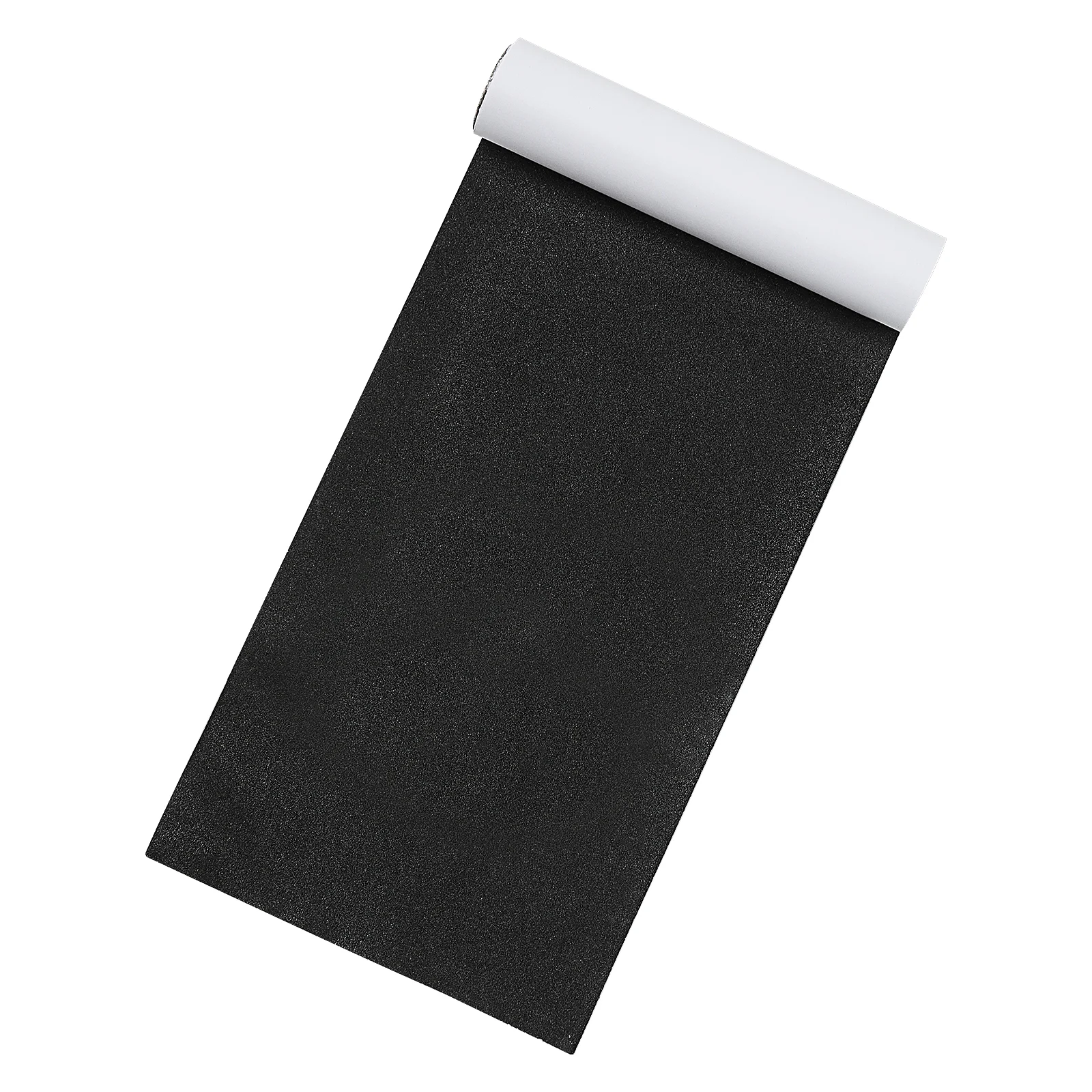 LIOOBO Skateboard 80x20cm Cinta de agarre Hoja de papel de lija para escaleras de pedales Silla de ruedas (Negro, película protectora aleatoria)