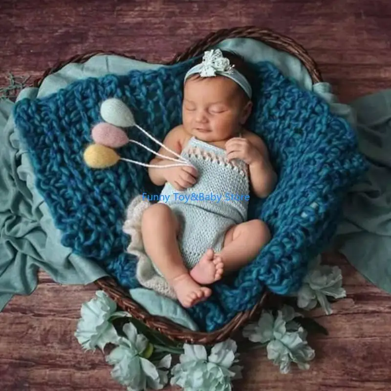 

C90B Baby Photostudio Props мини-вязаные шарические шарики набор INS-стиль