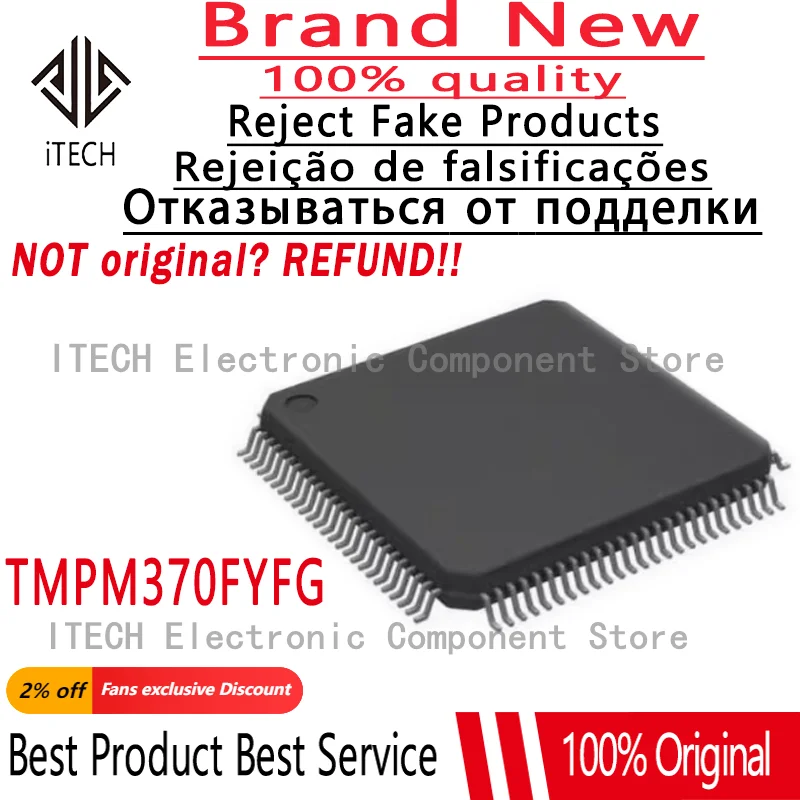 

5pcs/lot Original TMPM370FYFG TMPM370FYF TMPM370 LQFP100 Microcontroller Chipset 100% New and Genuine