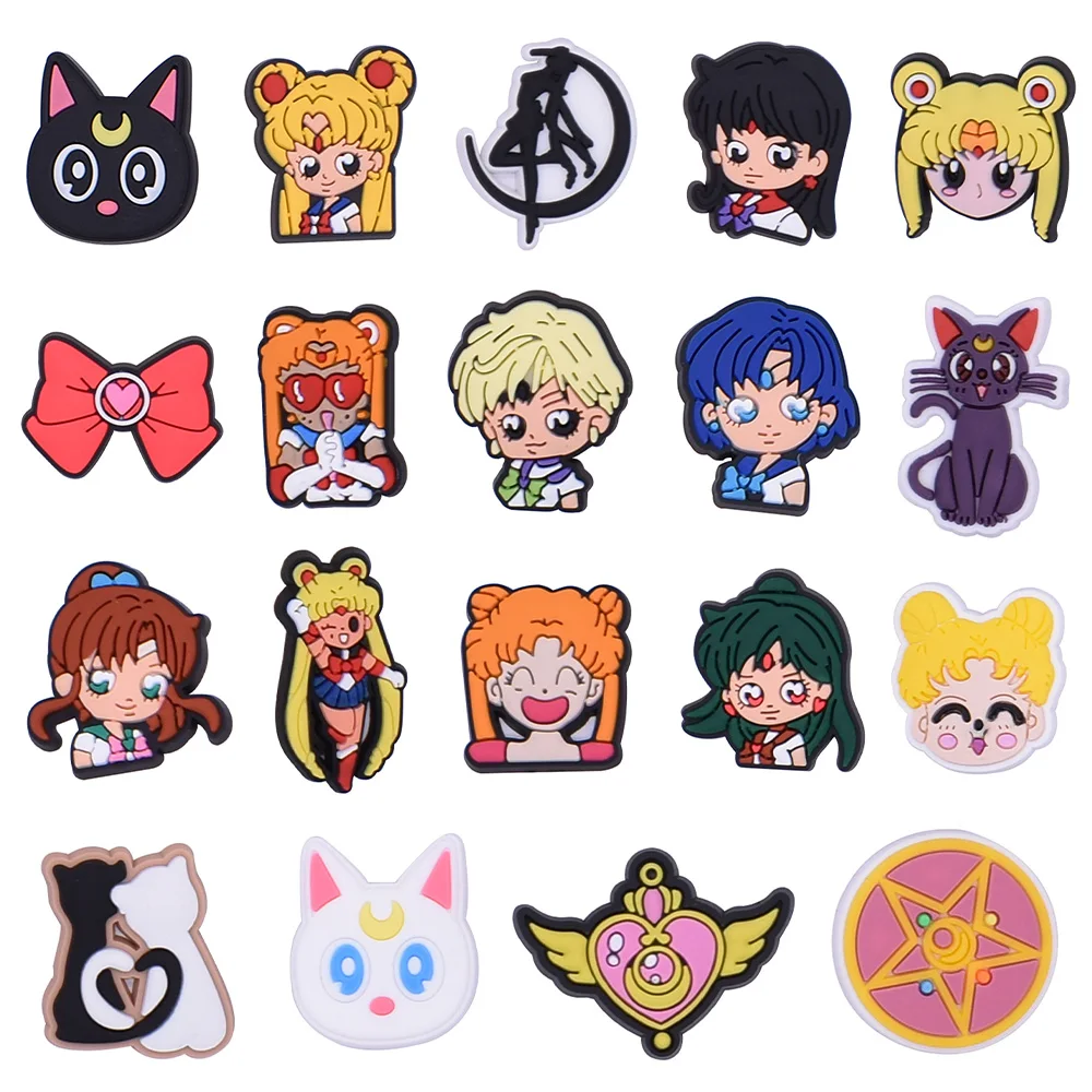 

9/10pcs Japanese Anime sandals Charms Accessories Fit Clog Backapck Wristbands Shoe Decorate Buckle Christmas Parties Kids Gift