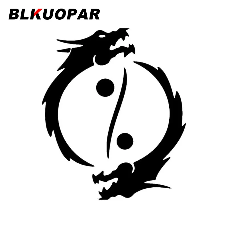 

BLKUOPAR буддизм Инь Ян символ силуэт дракона автомобильные наклейки индивидуальная водостойкая наклейка бампер холодильник автомобильный Стайлинг