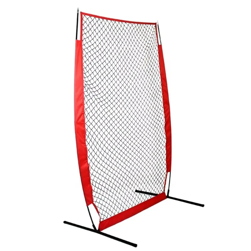 Rete da allenamento per softball e baseball per barricata sportiva portatile da 7 * 4 piedi con barriera antiappannamento per esercitarsi e allenamento