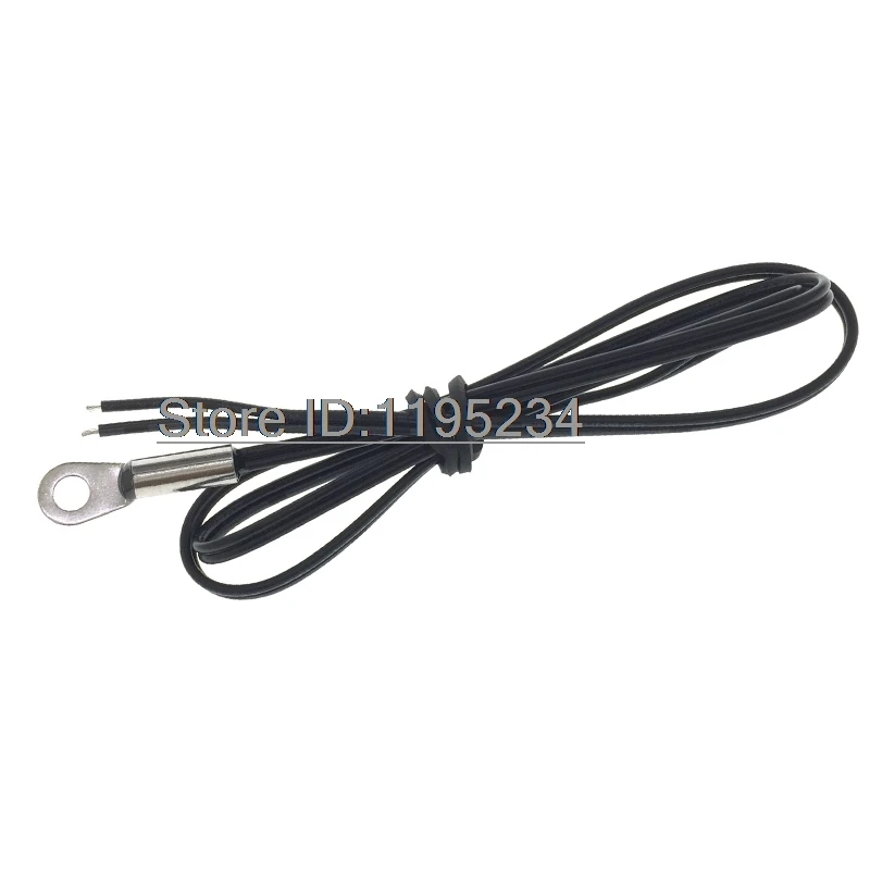 1Pcs NTC Thermistor Temperature Sensor  Aperture 4.2mm Fixed Head  Resistance 5K B Value 3950 Error 1%  LU2651 24AWG  L=55CM TIN