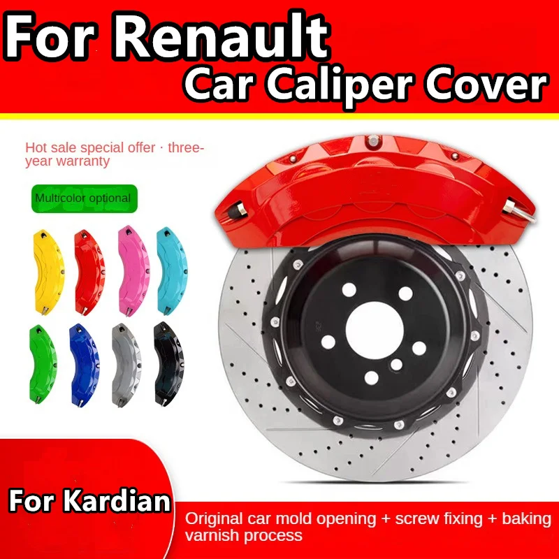 For Renault Kardian Brake Caliper Cover Aluminum Alloy Front Rear Wheel Modification Kit