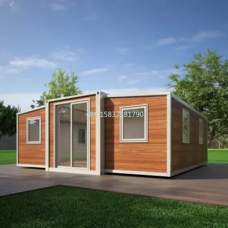 Luxury 40ft Container House Portable Mobile Home with 1-3 Rooms Kitchen Bathroom 20ft Prefab Folding Container House Dormitory