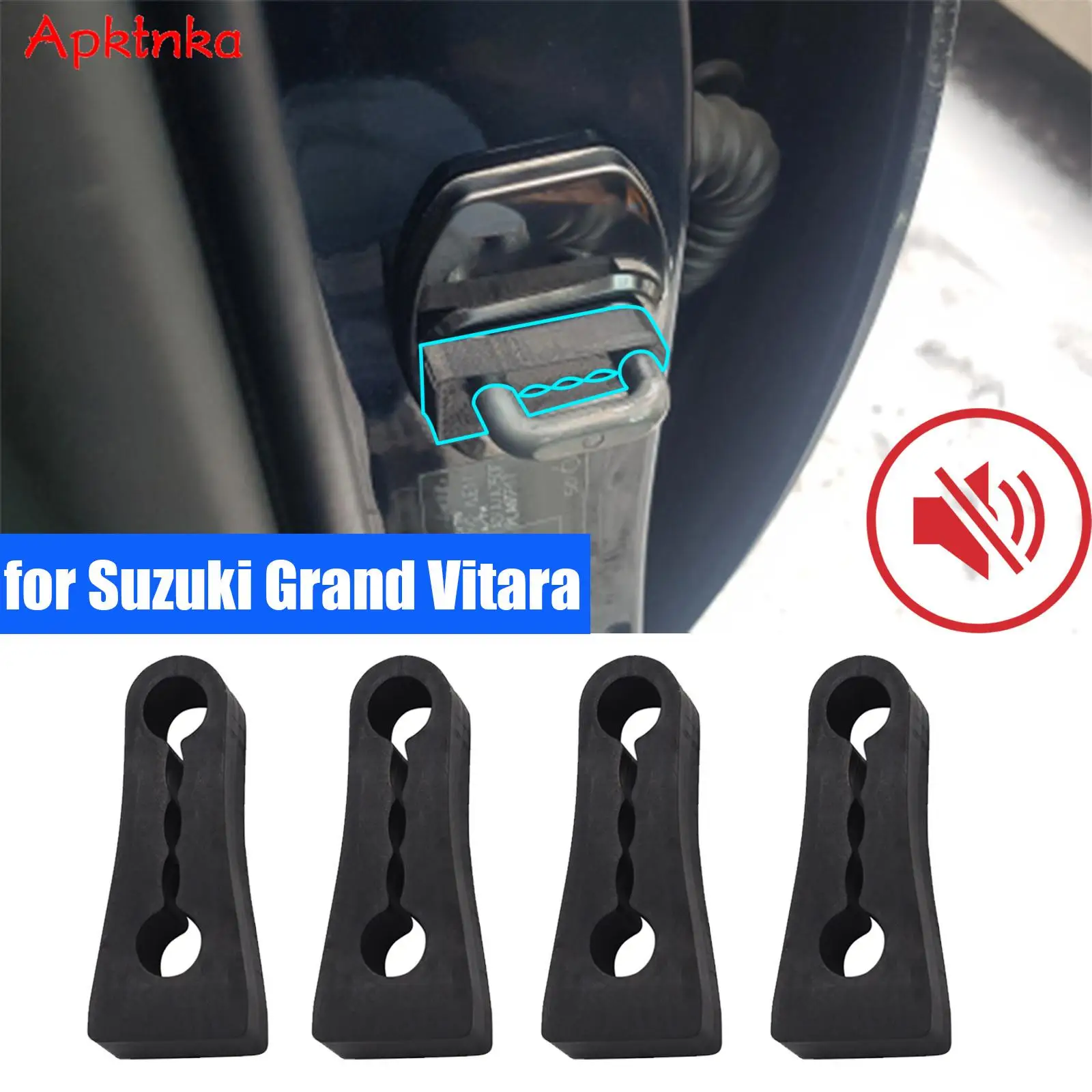 For Toyota Nissan Honda Hyundai Renault Peugeot Citroen Skoda Car Door Lock Damper Buffer Deadener Seal Shock-Absorbing Damping