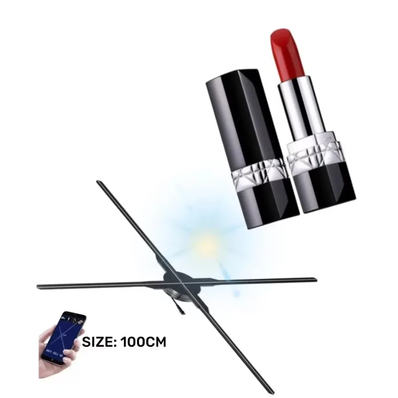 Advertising machine projector holographic display indoor and outdoor fan