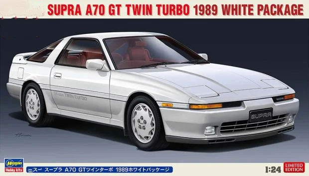 

HASEGAWA 1:24 Supra A70 GT Twin Turbo 1989 20504 Limited Edition Static Assembly Model Kit Toys Gift