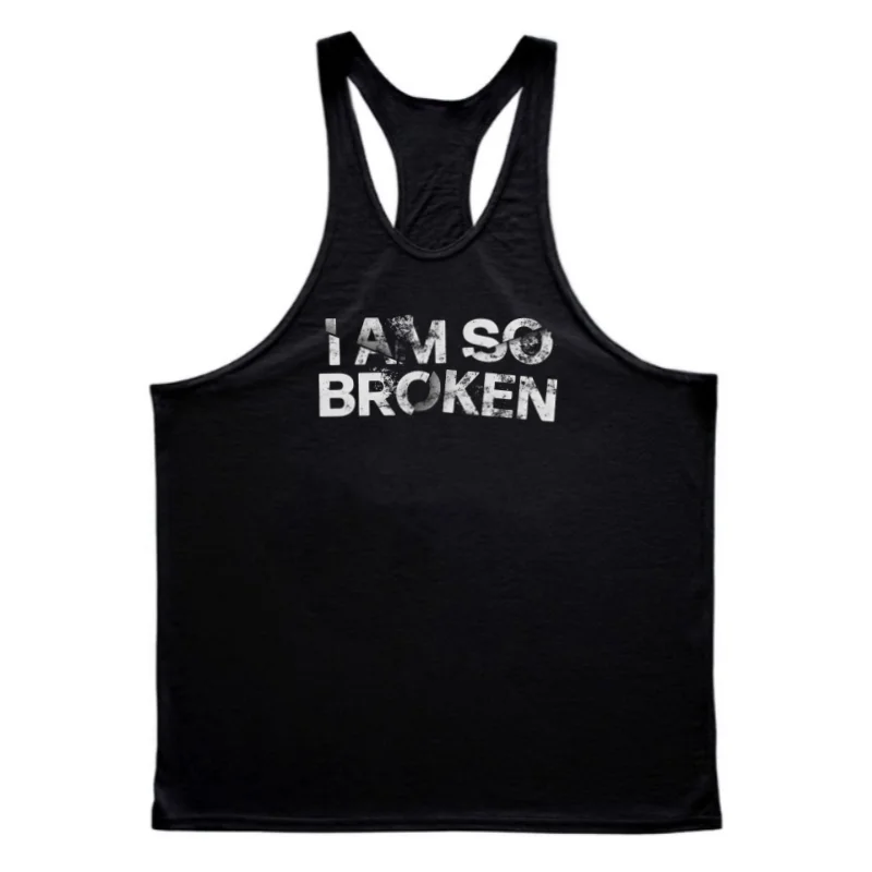 Canotta da palestra per uomo, tracolla sottile con retro scollato, traspirante per esercizi, adatta per allenamento fitness, bodybuilding