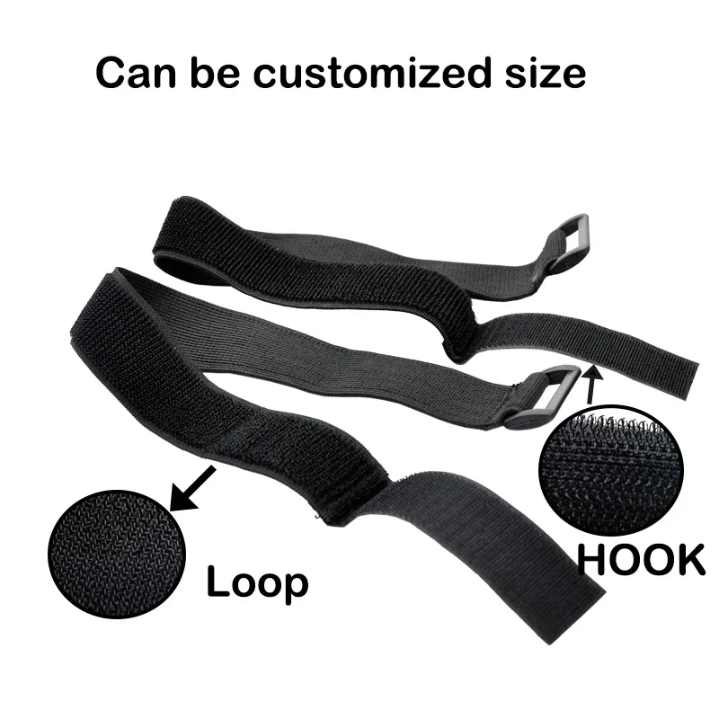 5Pcs Elastic Reverse Buckle Magic Nylon Elastic Band Hook Loop Cable Ties Hook Loop Straps Sticky Fastener Tape