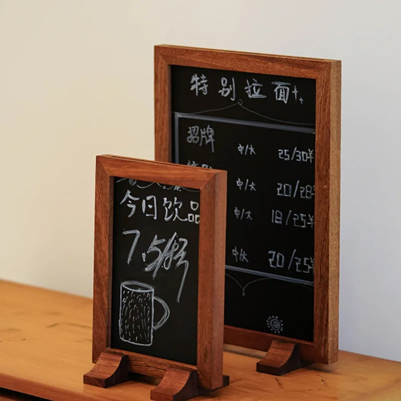 Creative Restaurant Advertising Display Board DIY Drawing Blackboard Display Rack Commercial Desktop Decoration Blackboard