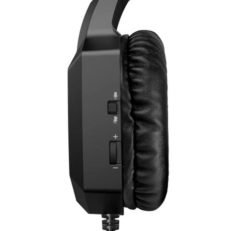 سماعات رأس للألعاب إلغاء الضوضاء RGB ، سماعة رأس سلكية ، سماعات أذن للهاتف الخلوي الأسود ، كمبيوتر ، كمبيوتر لوحي ،