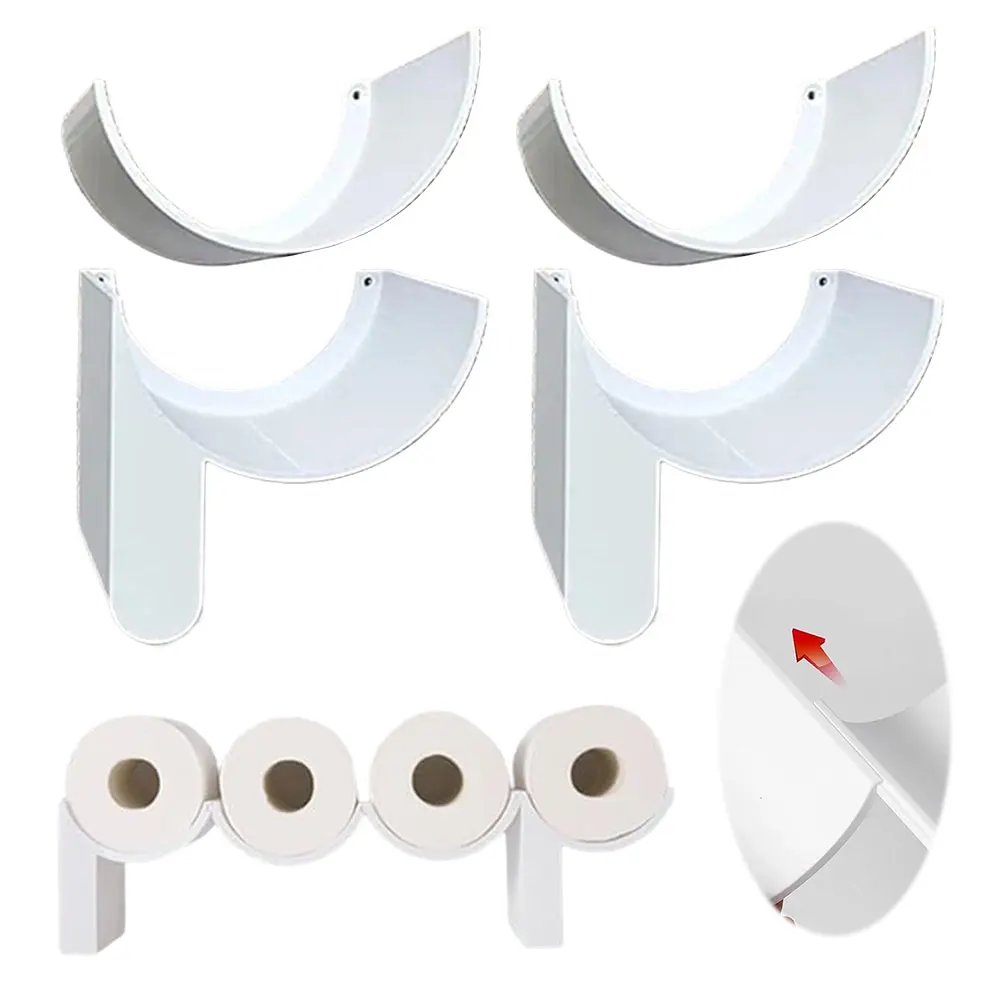 

Подставка для туалетной бумаги, вмещает 4 рулона, забавная полка для хранения декора ванной комнаты, необычный и функциональный подарок на новоселье