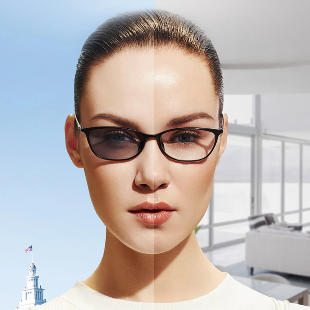 

Асферические фотохромные линзы с защитой от синего света и УФ-излучения, на заказ