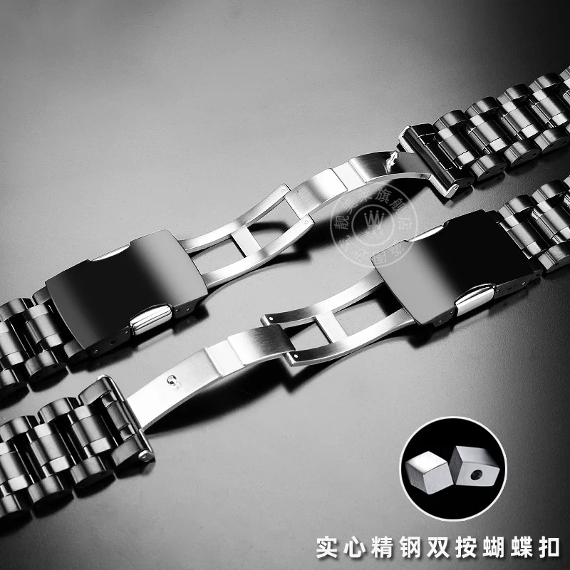 الصلبة الفولاذ المقاوم للصدأ الساعات ل المواطن الأزرق الملاك الرجال راديو موجة ساعة JY8074 JY8085 سلسلة 22 مللي متر سوار معدني الإكسسوار