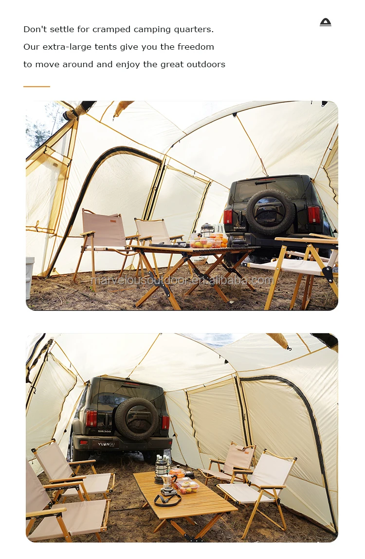 Ultra-Light Camper Van Awnings Roof And Side Shower Tent For Car Camping For Vans And Vehicles