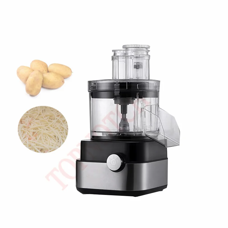 Anatole Commercial Food Processor 600w 5 In 1 Professional Veggie Shredder Grater With 5 Stainless Steel Blades