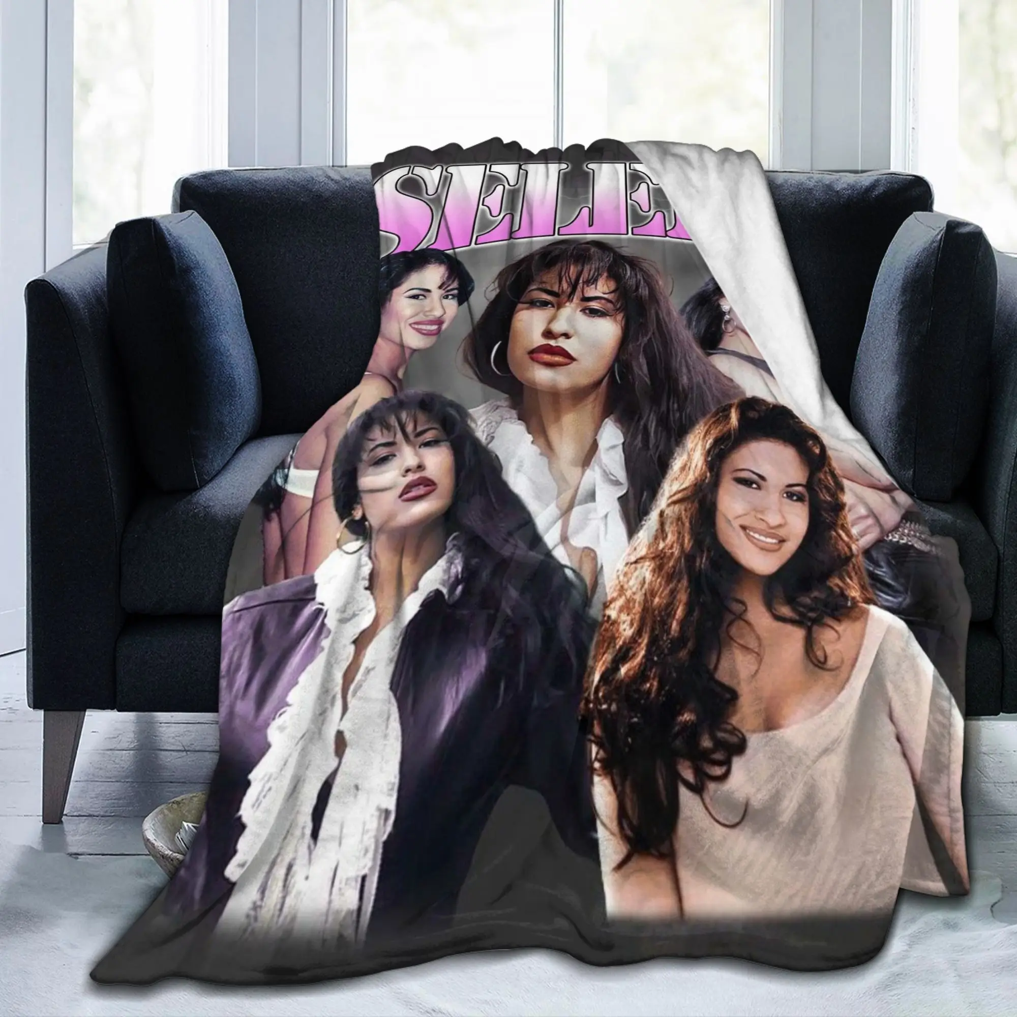 سيلينا كوينتانيلا بطانية المرجان الصوف أفخم الربيع/الخريف الدافئة رمي البطانيات للفراش في الهواء الطلق أفخم رقيقة لحاف #6