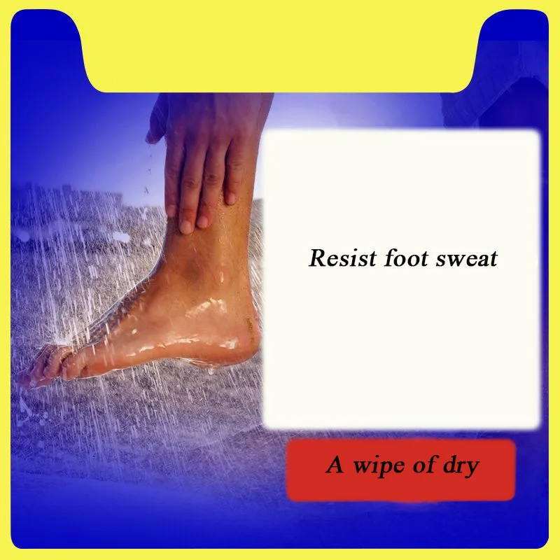 Antitranspirante universal para mãos e pés, antitranspirante suave e não irritante com sal suave rico e características refrescantes