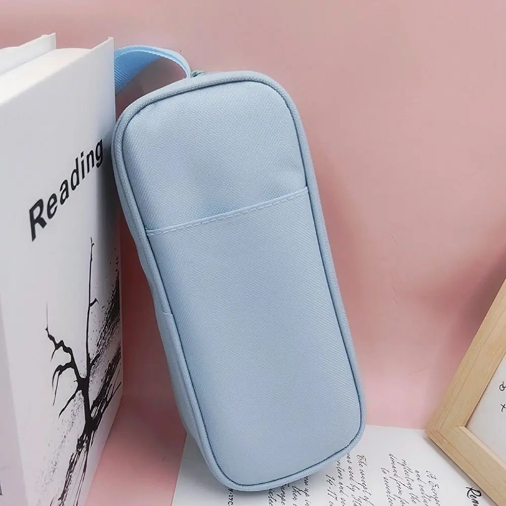 

Gifts Oxford Cloth Pencil Cases Large Capacity Simple Pencil Bag Solid Color School Supplies Student