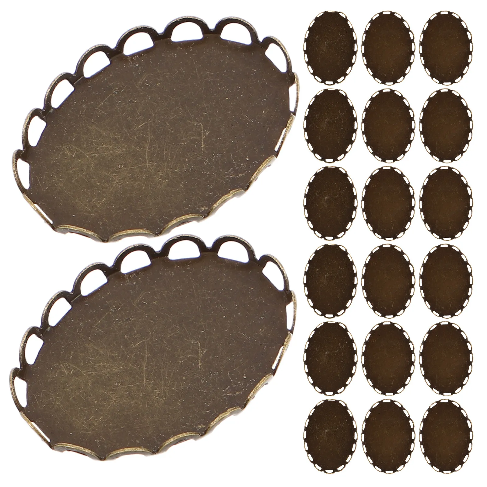 

Набор из 40 овальных основ для кабошонов с полыми элементами для самостоятельного изготовления аксессуаров для волос и ювелирных изделий