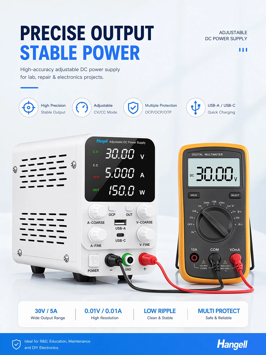DC Laboratory Power Supply Adjustable Bench Lab Power Supply 30V10A 60V5A 120V3A Variable Voltage Current Stabilizer Regulator - view 3