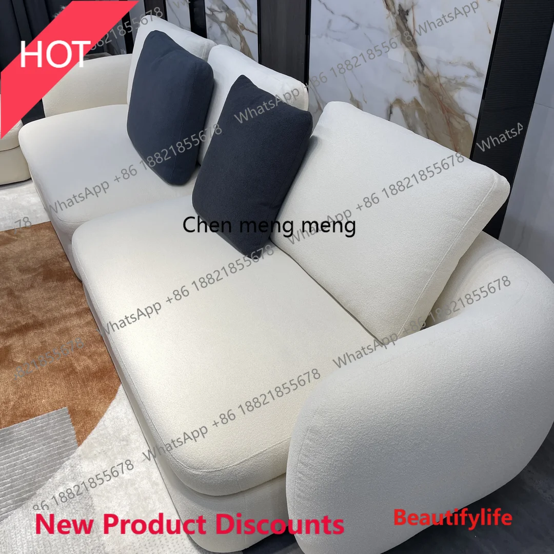 

P32 Большая вилла с плоским полом из овечьей шерсти для гостиной, комбинация изогнутых тканевых углов