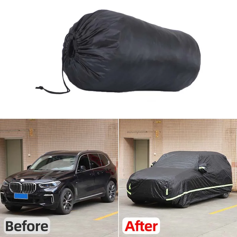 

Черный защитный чехол для автомобиля BMW X5 X6 G05 G06 2019-2022 годов выпуска, для внутреннего и наружного использования, защитная одежда для автомобиля, аксессуары для защиты автомобиля.